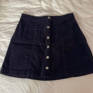 Navy Mini Skirt